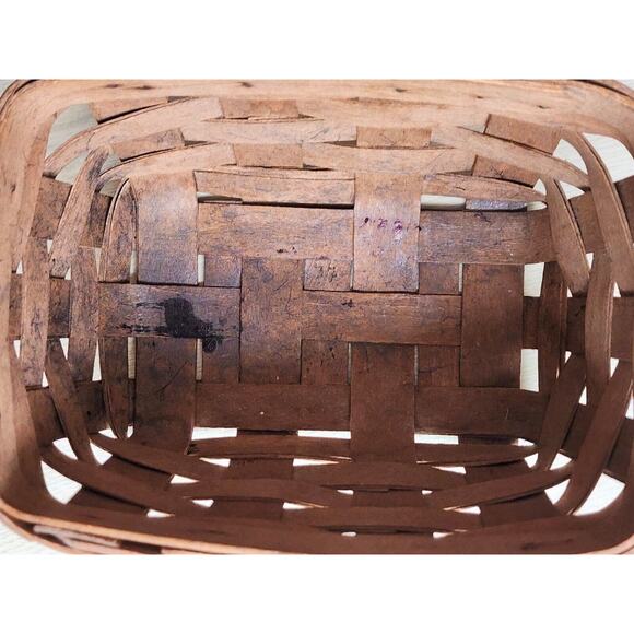 LONGABERGER WALL HANGING BASKET-Vintage-Small-5x7-Dated 1985 - Picture 5 of 11